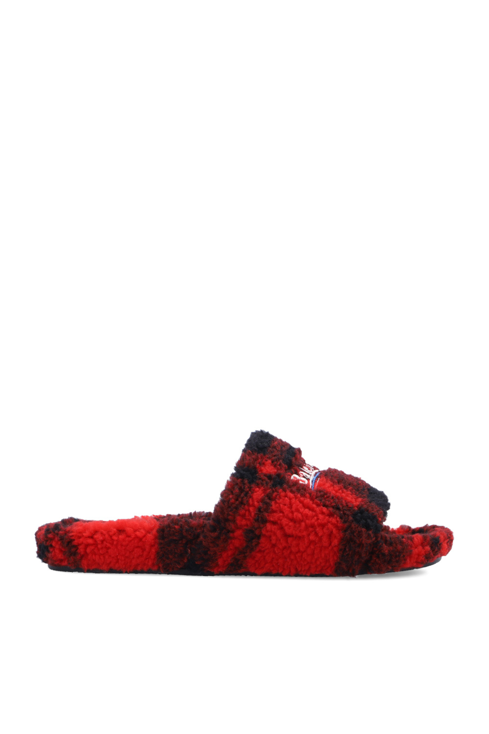 Balenciaga red slippers hotsell